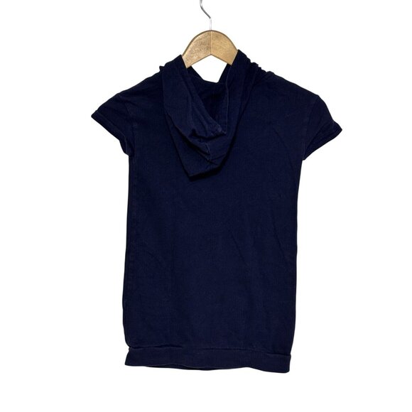 Gap Kids Hoodie T-Shirt With Super Star Graphic Navy Blue S (6-7) - Picture 2 of 4